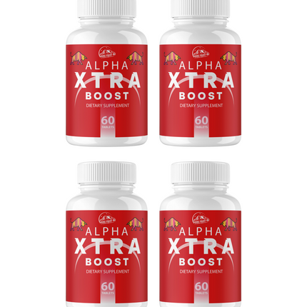 Alpha Xtra Boost Dietary Supplement for Energy, Stamina & Vitality 4 Bottles 240 Tablets