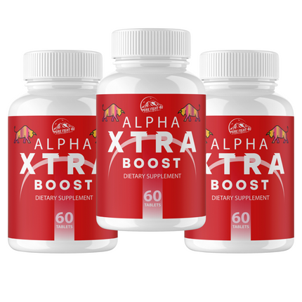 Alpha Xtra Boost Dietary Supplement for Energy, Stamina & Vitality 3 Bottles 180 Tablets