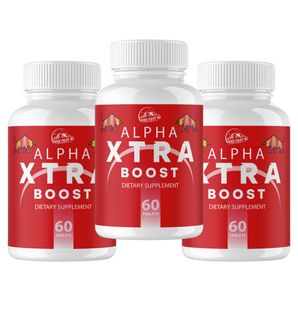 Alpha Xtra Boost Dietary Supplement for Energy, Stamina & Vitality 3 Bottles 180 Tablets