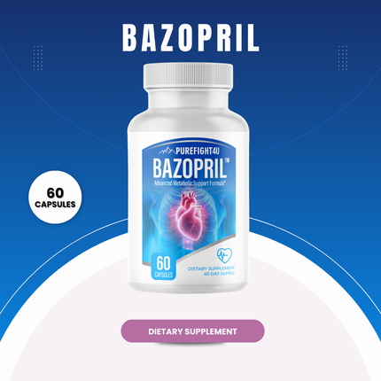 Bazopril Capsules, Advanced Metabolic Support Formula-12 Bottles