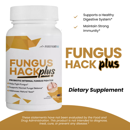 Fungus Hack Plus Probiotic Internal Fungus Fighter- Antifungal Nail Pill, 5 Bottles 300 Caps