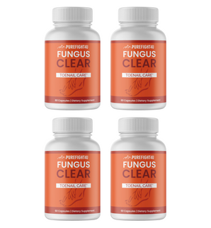 Fungus Clear Toe Nail Care - 4 Bottles 240 Capsules