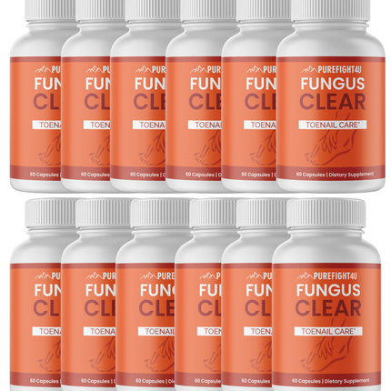 Fungus Clear Toe Nail Care - 12 Bottles 720 Capsules