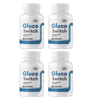 Gluco Switch Blood Sugar Support 4 Bottles 240 Capsules