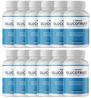 Glucotrust Blood Sugar Support Supplement - 12 Bottles 720 Capsules