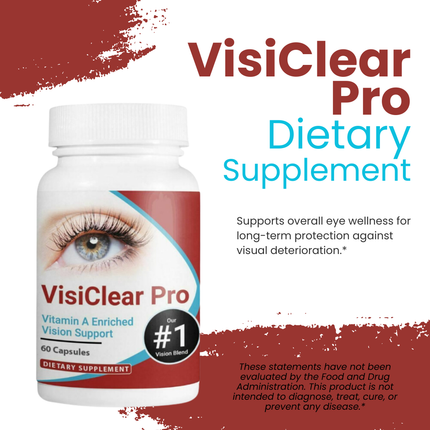 4 Bottles VisiClear Pro Advanced Eye Health Formula 60 Capsules x 4