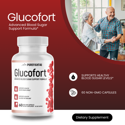 Glucofort Capsules, Advanced Blood Sugar Support Formula-6 Bottles