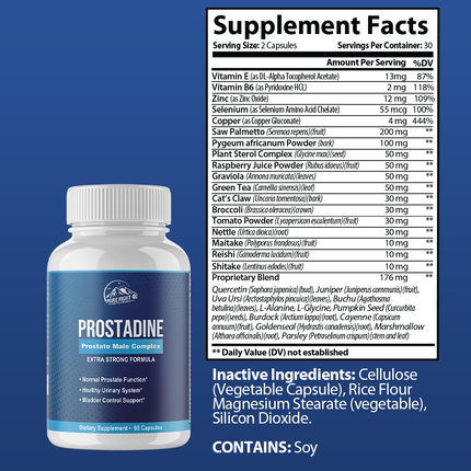 Prostadine 4 Bottles 240 Capsules