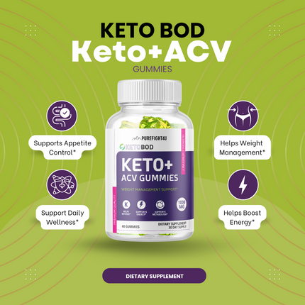 5 Bottles Keto+ ACV KetoBod Gummies-300 Gummies