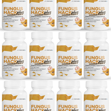 Fungus Hack Plus Probiotic Internal Fungus Fighter 12 Bottles - 720 capsules