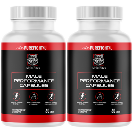 AlphaBites Male Performance to Boost Endurance Authentic 120 Tablets