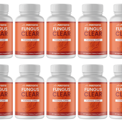 Fungus Clear Toe Nail Care - 10 Bottles 300 Capsules