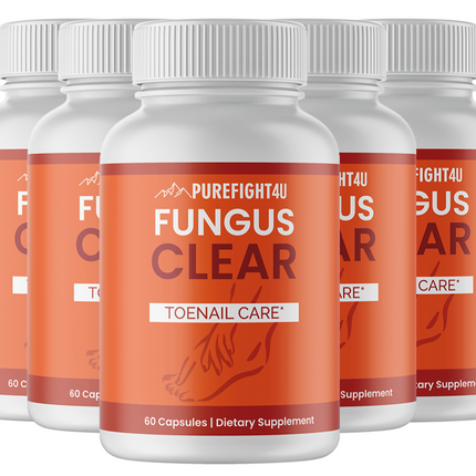 Fungus Clear Toe Nail Care - 5 Bottles 300 Capsules