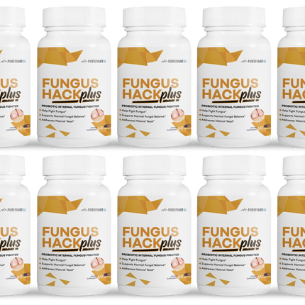 Fungus Hack Plus Probiotic Internal Fungus Fighter- 10 Bottles - 600 capsules