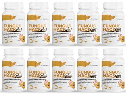 Fungus Hack Plus Probiotic Internal Fungus Fighter- 10 Bottles - 600 capsules