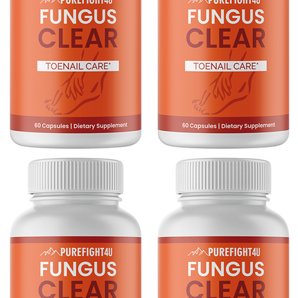 Fungus Clear Toe Nail Care - 4 Bottles 240 Capsules