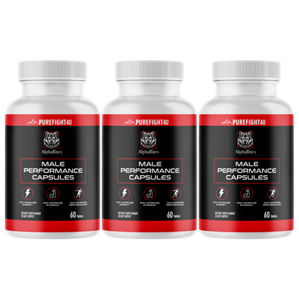 AlphaBites Male Performance to Boost Endurance Authentic 180 Tablets