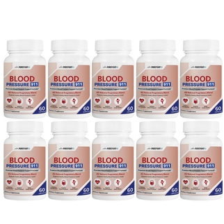 Blood Pressure 911 Premium Blood Pressure Support - 10 Bottles 600 Capsules