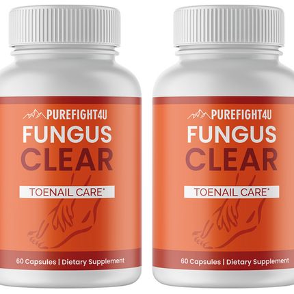 Fungus Clear Toe Nail Care - 2 Bottles 120 Capsules