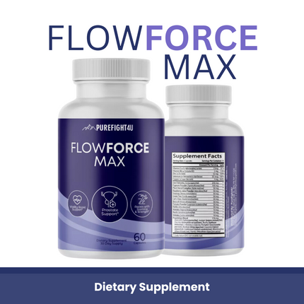 FlowForce Max Supports Vitality Boost & Stamina Supplement Capsules - 8 Bottles