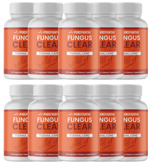 Fungus Clear Toe Nail Care - 10 Bottles 300 Capsules