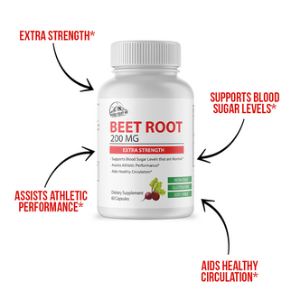 Beet Root 200mg Extra Strength 60 Capsules