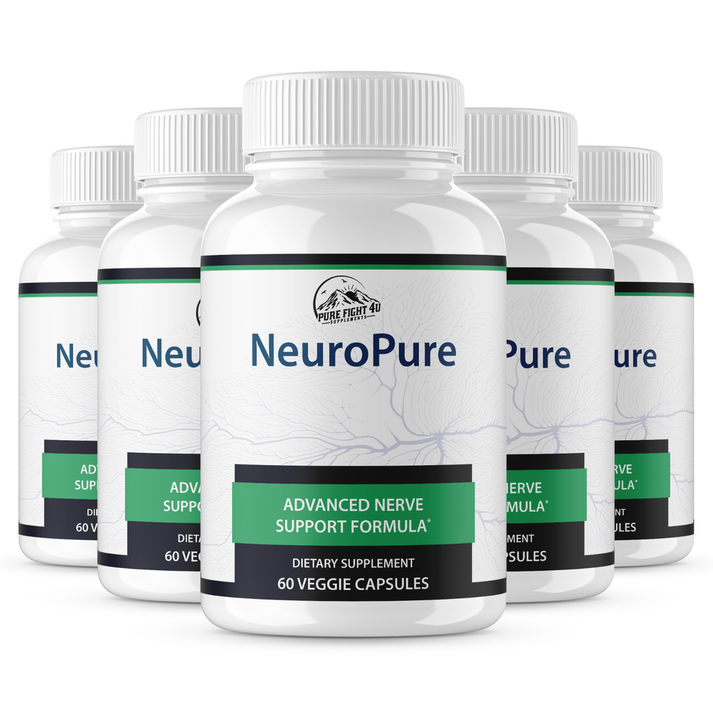 Neuro Pure Advanced Nerve Support Formula - 5 Bottles 300 Capsules