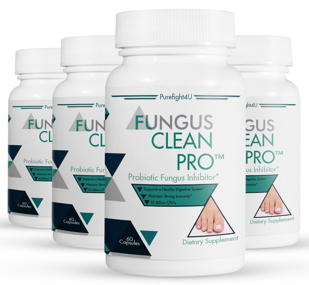 FUNGUS CLEAN PRO Toenail Care - 4 Bottles 240 Vegetarian Capsules