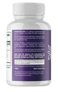 HEALTHY GUT FLORA SUPPORT {40 Billion CFU)