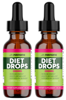 Diet Drops 200 MG Dietary Supplement  1 FL. OZ 2 Bottles