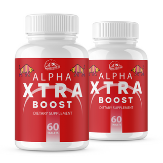 Alpha Xtra Boost Dietary Supplement for Energy, Stamina & Vitality 2 Bottles 120 Tablets