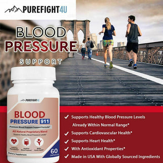 Blood Pressure 911 Premium Blood Pressure Support - 10 Bottles 600 Capsules