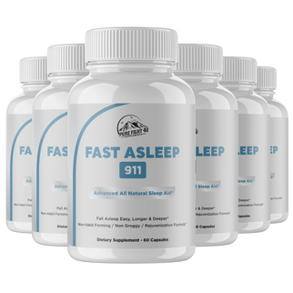 Fast Asleep 911 -  Advanced All Natural Sleep Aid - 6 Bottles 360 Capsules