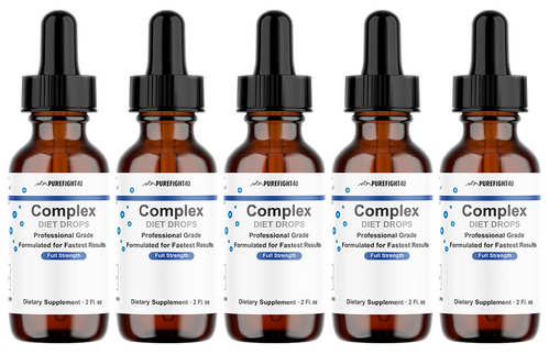 Complex Diet Drops – Natural Weight Management Drops Unisex 2 oz - 5 Bottles