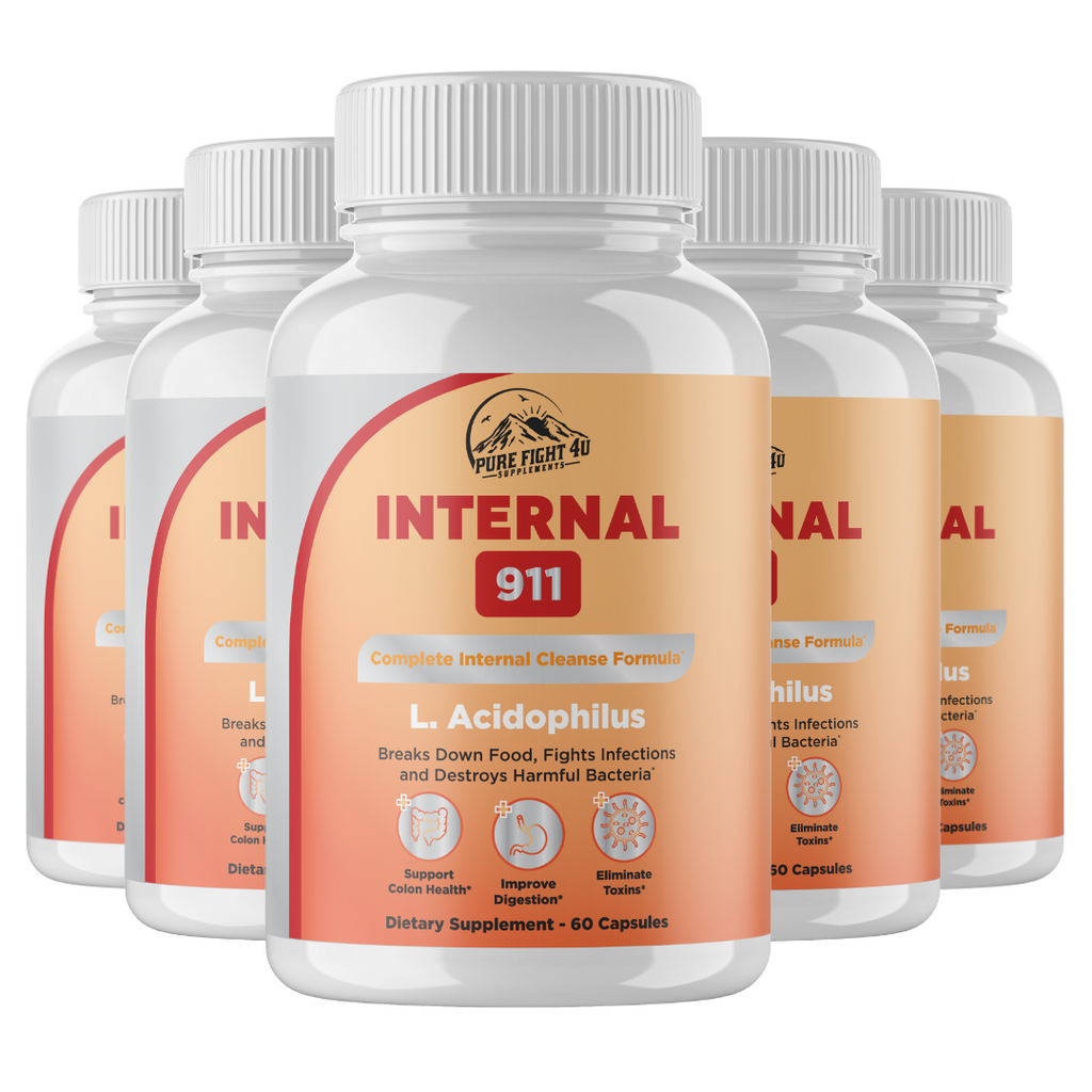 Internal 911 Complete Internal Cleanse Formula 5 Bottle 300 Capsules