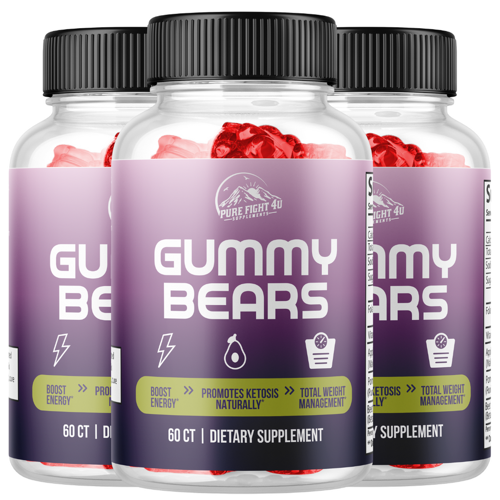 Gummy Bears Boost Weight Loss & Health Support 3 Bottles 180 Gummies