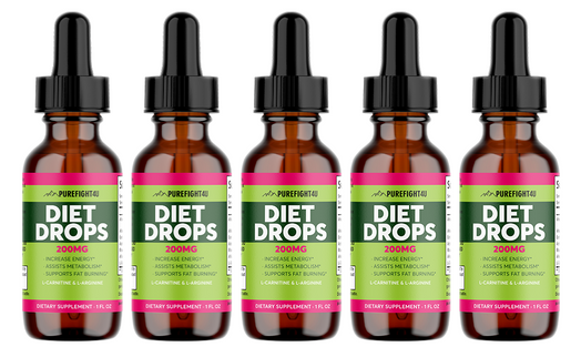 Diet Drops 200 MG Dietary Supplement  1 FL. OZ 5 Bottles