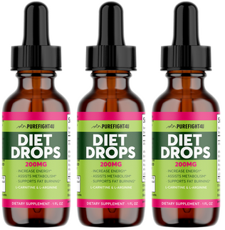 Diet Drops 200 MG Dietary Supplement  1 FL. OZ 3 Bottles