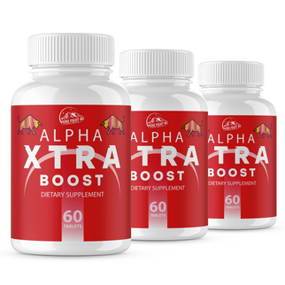 Alpha Xtra Boost Dietary Supplement for Energy, Stamina & Vitality 3 Bottles 180 Tablets