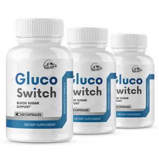 Gluco Switch Blood Sugar Support 3 Bottles 180 Capsules