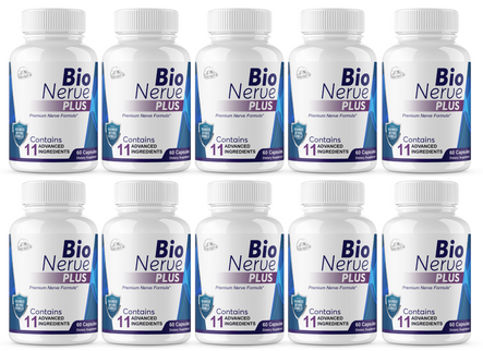 Bio Nerve Plus Premium Nerve Formula - 10 Bottles 600 Capsules