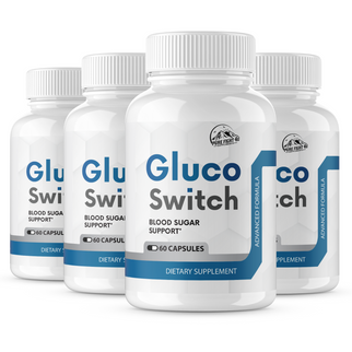 Gluco Switch Blood Sugar Support 4 Bottles 240 Capsules