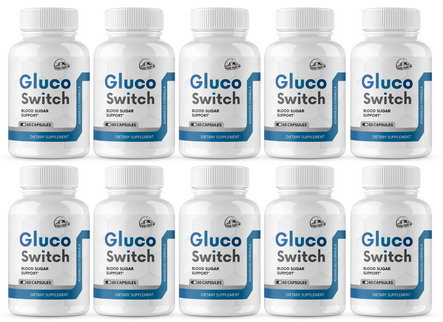 Gluco Switch Blood Sugar Support 10 Bottles 600 Capsules