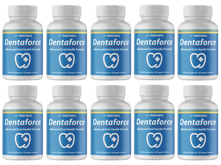 DentaForce Teeth & Gum Supplement - 10 Bottles 600 Capsules