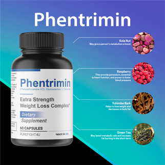 Official Phentrimin Extra Strength 60 Capsules