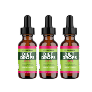 Diet Drops 200 MG Dietary Supplement  1 FL. OZ 12 Bottles