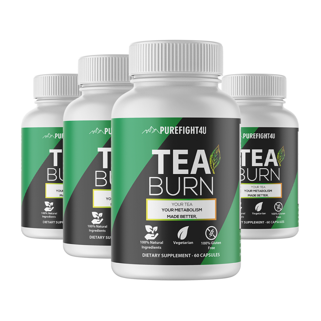 Tea Burn Dietary Supplement 4 Bottles 240 Capsules – Purefight4u