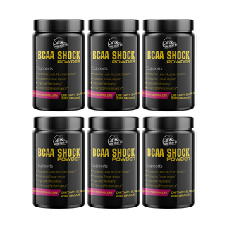 BCAA Shock Powder Honeydew Watermelon Flavor 292 Grams - 12 Bottles