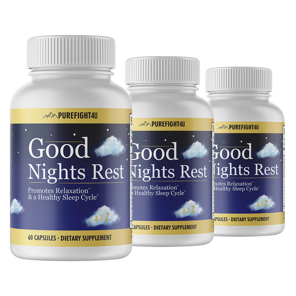 Good Night Rest Promotes Relaxation & Healthy Sleep Cycle-3 Bottles-180 Capsules