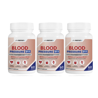 Blood Pressure 911 Premium Blood Pressure Support - 12 Bottles 720 Capsules